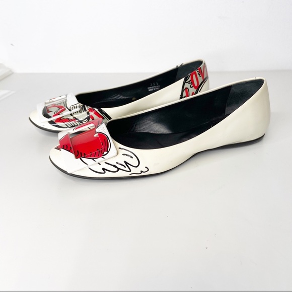 Roger Vivier Gommette Tattoo Love Ballerina flats Size 35.5 Made in Italy - Picture 2 of 7
